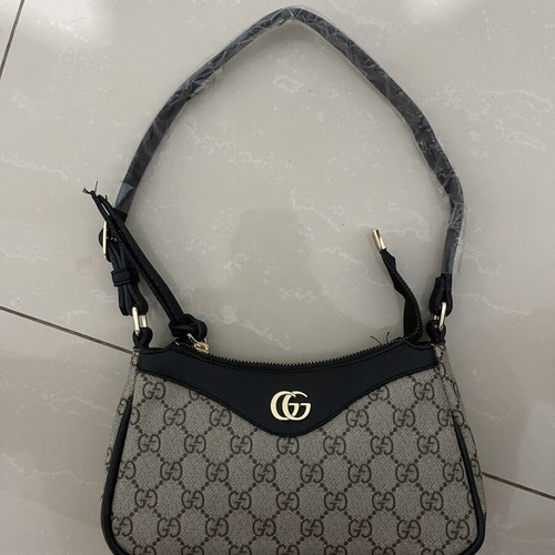 Shoulder bag new, black and brown