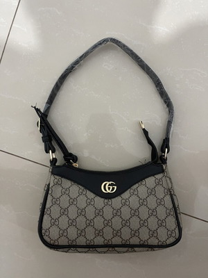 Shoulder bag new, black and brown