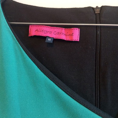 Allegra Carmine mini dress used, turquoise, white and black, size M