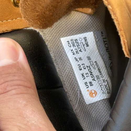 Timberland men's low boots used, size 41.5, beige