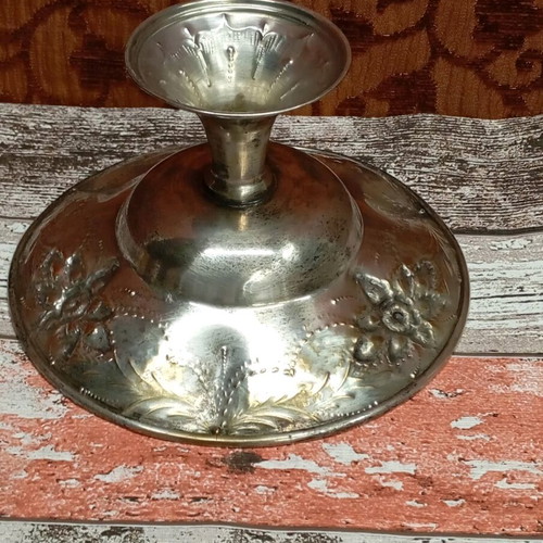 Vintage silver-plated footed fontaniera used