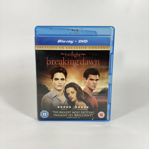 The Twilight Saga Breaking Dawn Part 1 Blu-ray + DVD like new with English subtitles