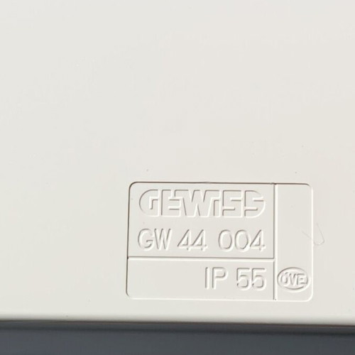 Gewiss junction box 100x100x50 mm new with 6 holes 29 mm IP55