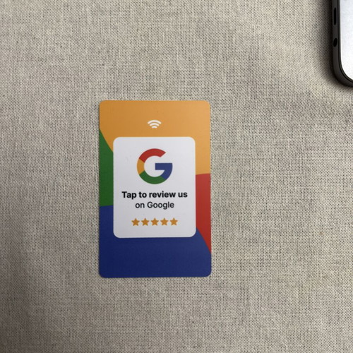 Review Cards new, hard plastic credit card size
