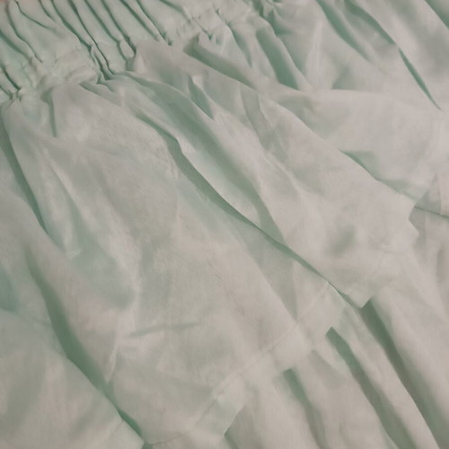 Curtain with Shirring in Turquoise Like New, 4m Width