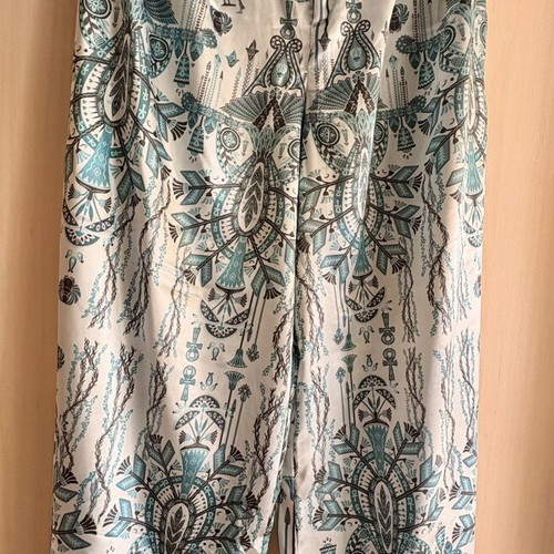 Wide Leg Pants like new, size L, silk texture, high waist