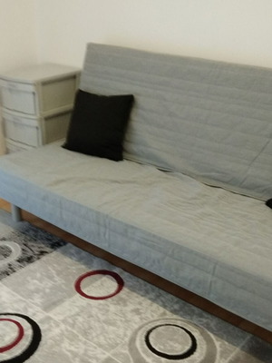 3θεσιος καναπές κρεβάτι ΙΚΕΑ γκρι σαν καινούργιος με πλενόμενο κάλυμμα