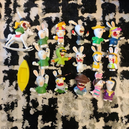Rabbids figures used, all together