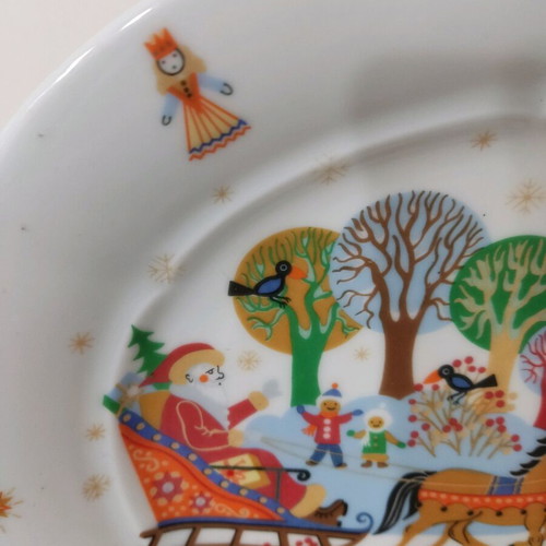 Miterteich Christmas porcelain platter like new