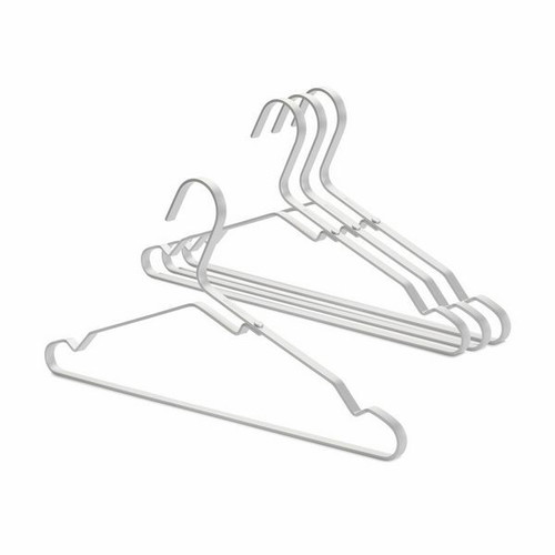 Brabantia Linn Silver Clothes Hangers Aluminum Set of 4 New
