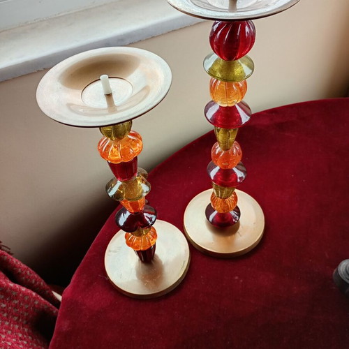 Brass candlesticks like new, set of 2 pieces