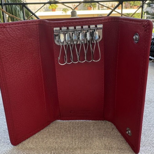 Leather key wallets new, two colors with bill holder