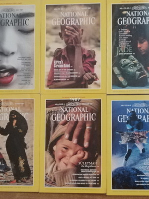 National Geographic used, 12 issues from 1987