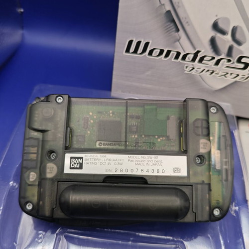 Wonderswan used with original box, rare black console
