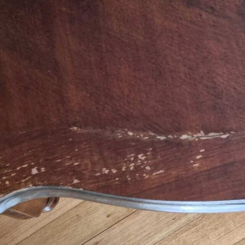Coffee table used 100x100x78 cm height with surface wear