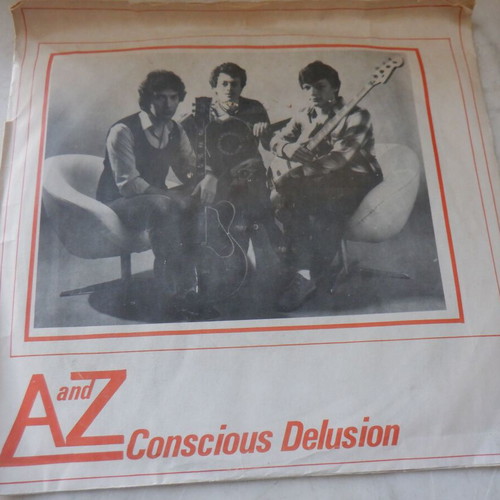 A and Z Conscious Delusion vinyl 45 rpm used, Greek rock