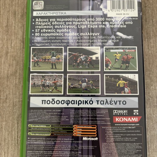 Pro Evolution Soccer 4 Xbox original Greek complete used