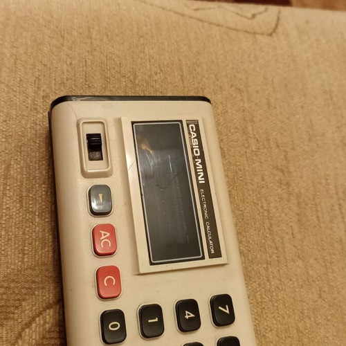 Casio Mini Calculator CM-605 used vintage collectible