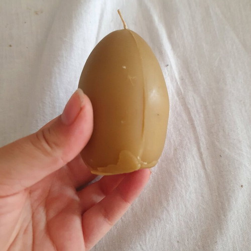 Beeswax candle used, good condition