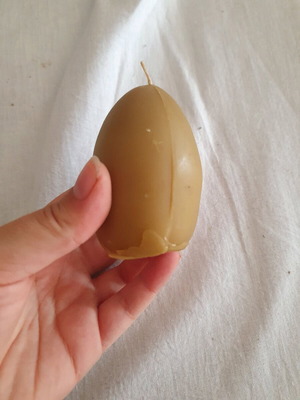 Beeswax candle used, good condition