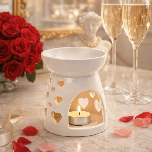 Ceramic aroma diffuser large used, white shade