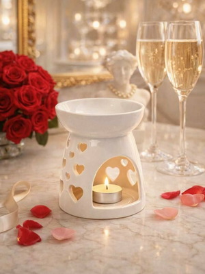 Ceramic aroma diffuser large used, white shade