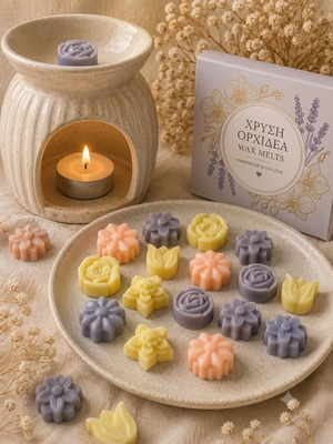 Wax melts with golden orchid scent, pack of 6, new