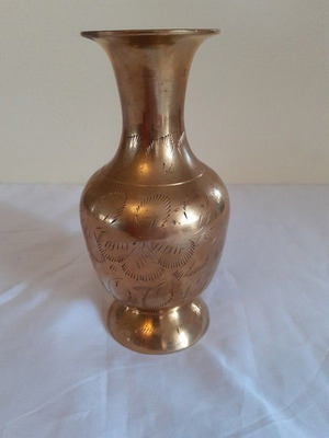 Αντίκα βάζο από μπρούτζο μεταχειρισμένο, Ινδία