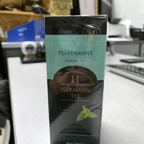 Hermann tee peppermint tea 25 bags new