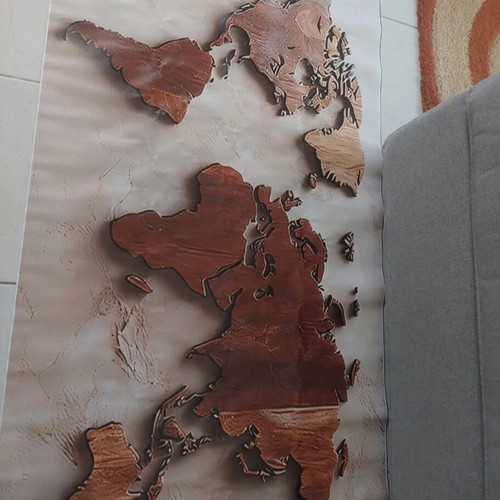 Ξύλινος χάρτης αφίσα για κάδρο 70×140 καινούργιο