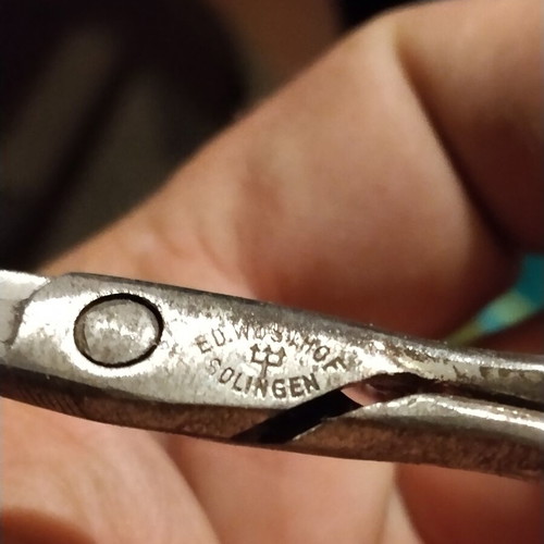 Vintage manicure scissors set of 5 with German staple remover used