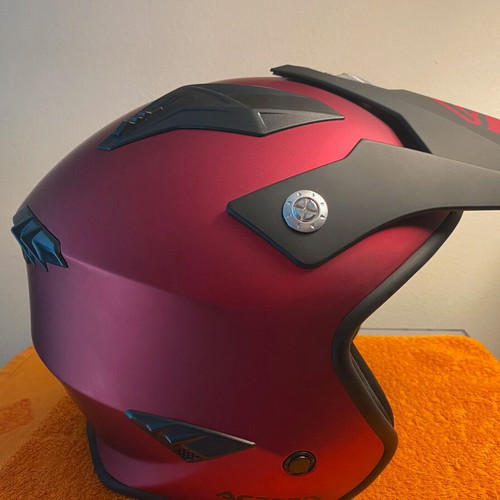 Acerbis Aria Jet open face helmet metallic red, like new