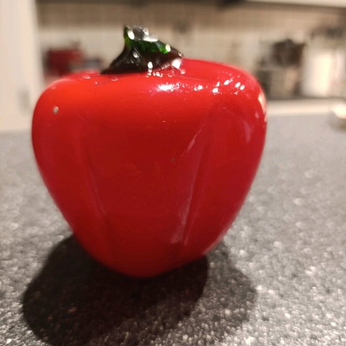 Ceramic pepper and Christmas ceramic container like new