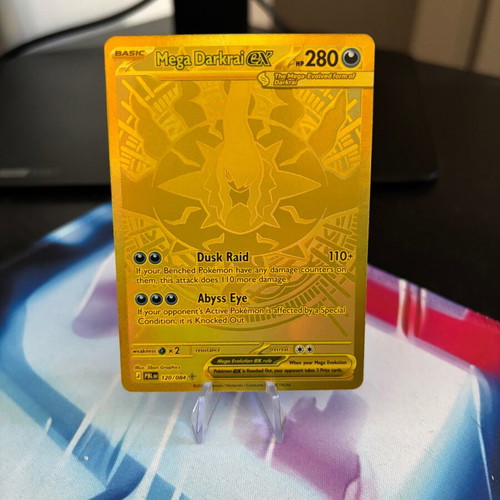 Pokemon Mega Darkrai ex #120/084 ME05: Pitch Black card like new