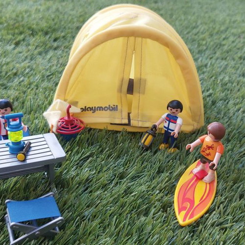 Playmobil Camping used with Fisherman, Boat and Diver