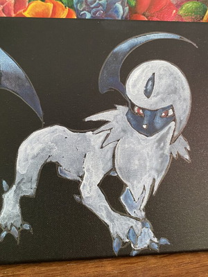 Absol Pokemon Watercolour Painting New 30x24cm