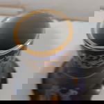  Χειροποίητο ελληνικό κεραμικό βάζο από τον οίκο "Nassos" στη Ρόδο, διακοσμημένο με 24 καράτια χρυσό