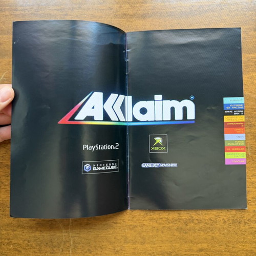 Acclaim 2002 Release booklet like new