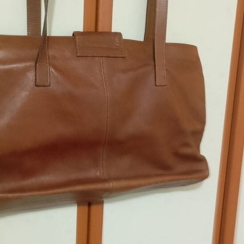 Iguana shoulder bag leather brown like new
