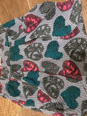 Mini printed skirt used, small, comfortable fit