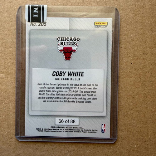 Panini Instant Rookie Coby White like new, Chicago Bulls