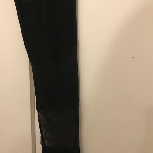 Women's leggings with mesh used, size medium, black