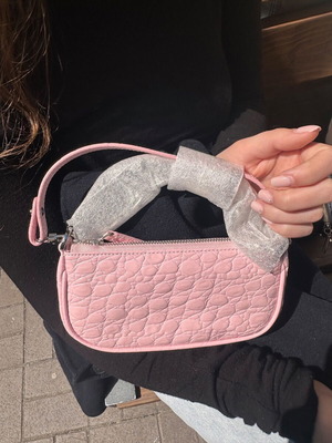 By Far Mini Rachel pink shoulder bag new