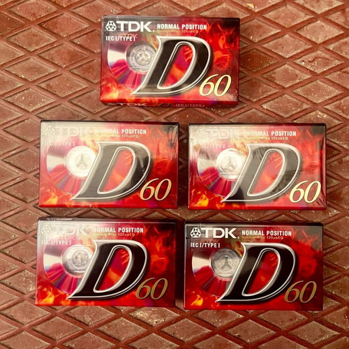 TDK 60 Audio Cassettes new, set of 5