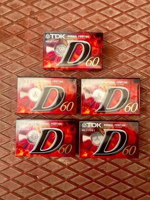 TDK 60 Audio Cassettes new, set of 5