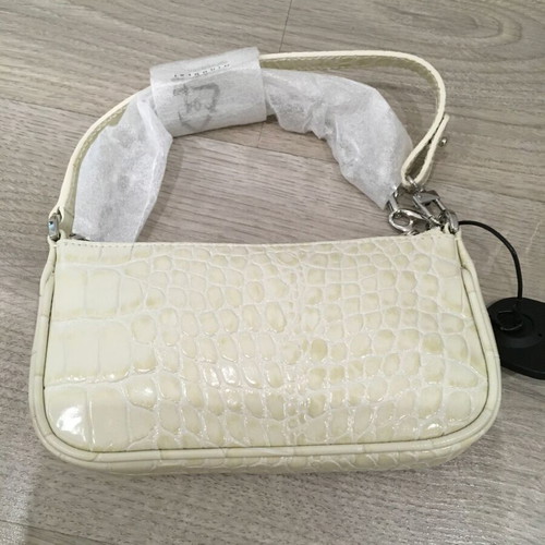 By Far Rachel Mini Bag New Beige With Metal Chain