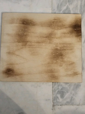 Handmade 3D decorative panel with ghost skeletons