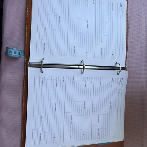 Arte & Cuoio Italian leather A4 organizer binder