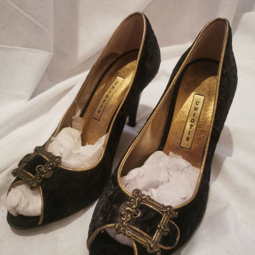 Black women's pumps used, size 36