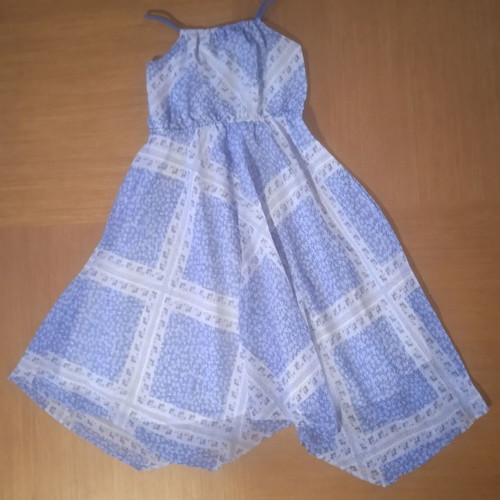 H&M Asymmetric Summer Dress 8-9Y Like New, Blue